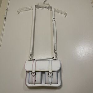 NWOT GRAFEA white pastel Crossbody satchel leather purse